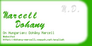 marcell dohany business card