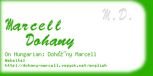 marcell dohany business card